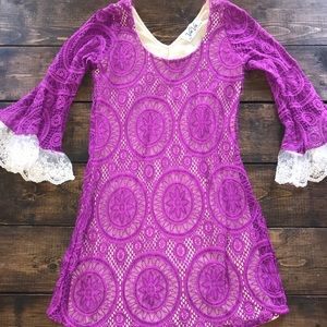 Purple southern lace dress